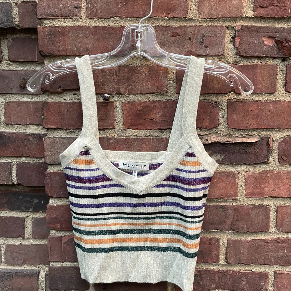 Munthe Striped Knit Tank Top